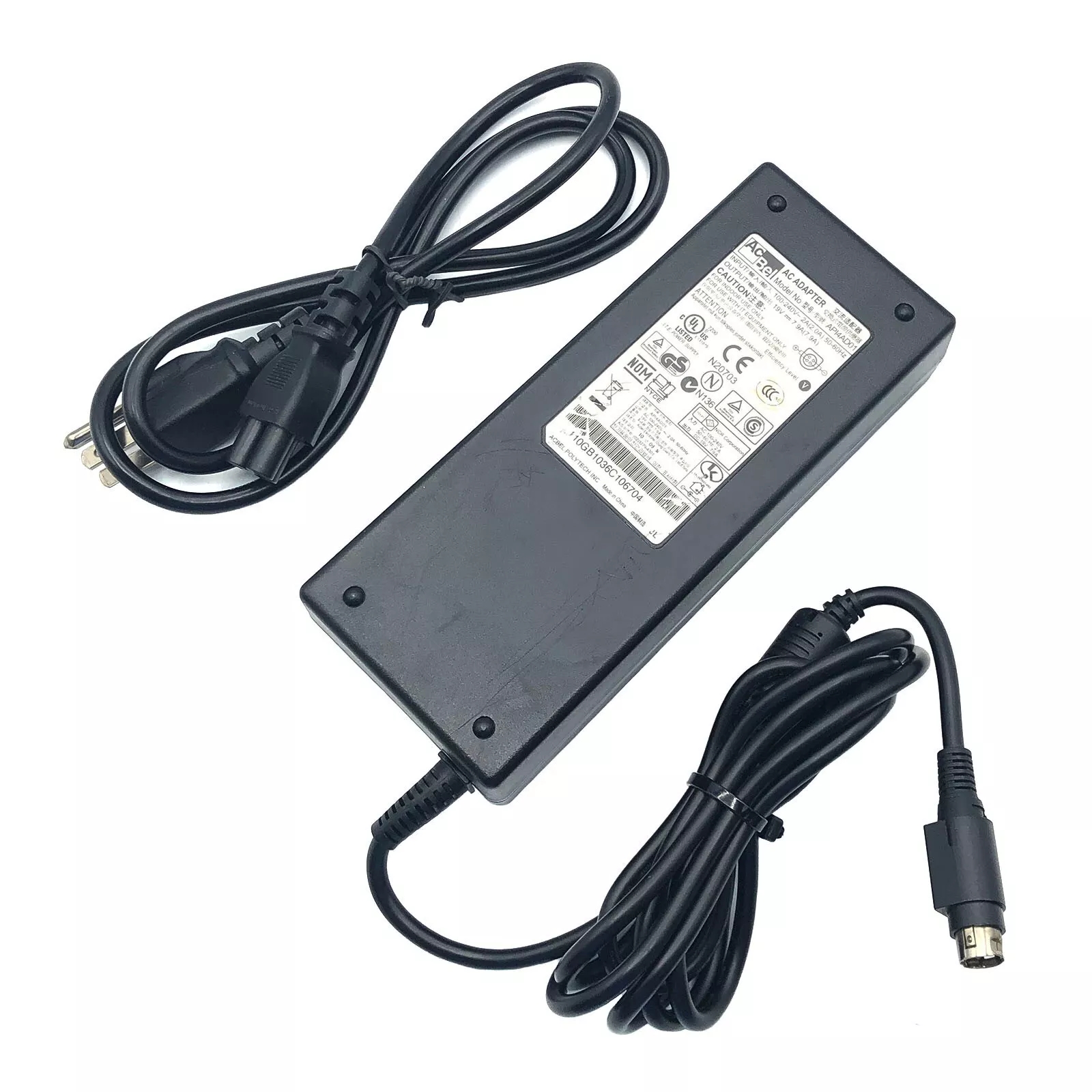*Brand NEW*Genuine AcBel 19V 7.9A 150W AC/DC Adapter API4AD01 4Pin Connector Power Supply